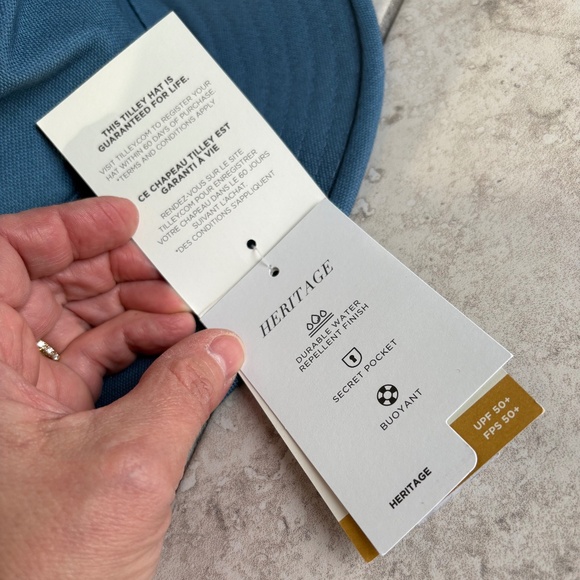 Tilley Brimmed Hat NWT Blue Size XL - Made in Canada - Unisex - Picture 5 of 16